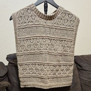 Cyrus Beige Textured Knit Sweater